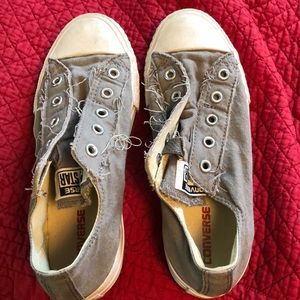 Kids slip on grey Converse size 2.5